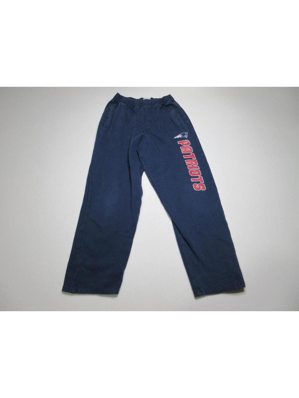 Team Apparel NFL Patriots High Rise Slash Pockets Boys Youth XXL Pants Blue